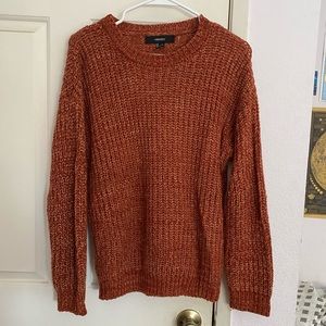 Forever 21 Orange Sweater